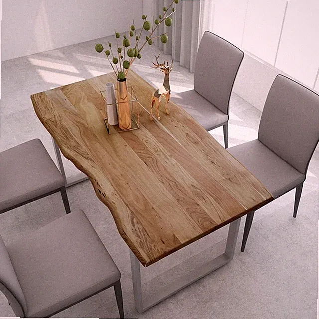 Esstisch Esszimmertisch Küchentisch Tisch Speisetisch Massivholz Akazie