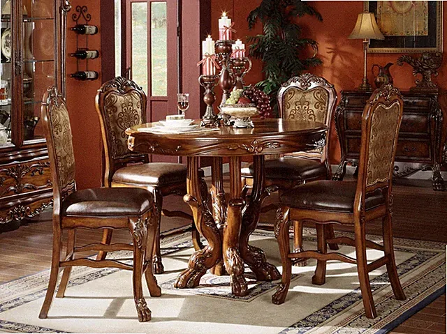 Esstisch Garnitur Stuhl Set 4 Stühle Tisch Esstische Tische Esszimmer Set Rund