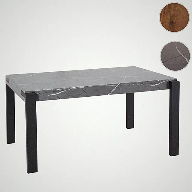 Esstisch HWC-L53, Tisch Küchentisch Esszimmertisch, Industrial Metall 140x80cm