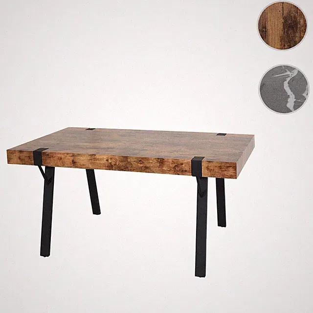 Esstisch HWC-L54, Tisch Küchentisch Esszimmertisch, Industrial 150x90cm