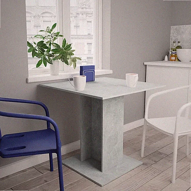 Esstisch Küchentisch Esszimmertisch Balkontisch Wohnzimmer Tisch 80x80cm Weiß