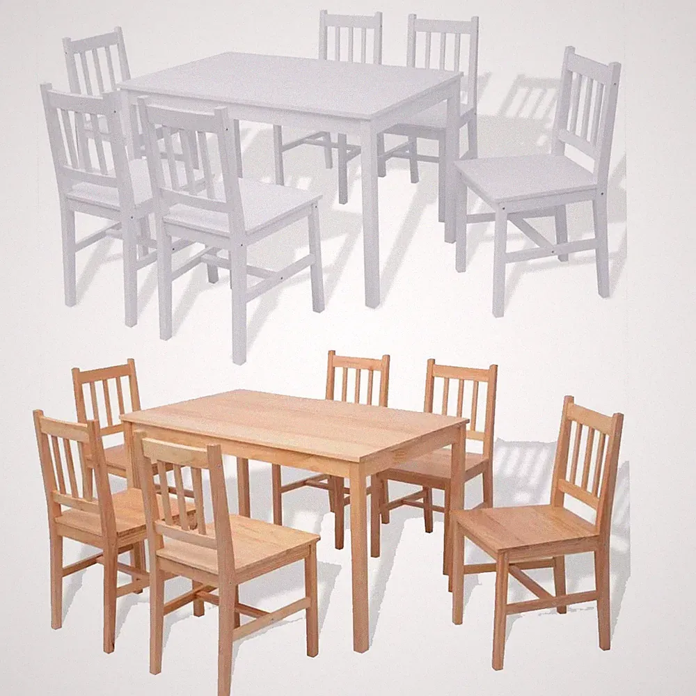 Esstisch Küchentisch mit 2/4/6 Stühlen Esszimmergruppe Essgruppe Tisch Stuhl Set