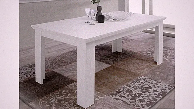 Esstisch Landhaus Stil Esszimmertisch Encanto ausziehbar Pinie weiß 160-205 cm