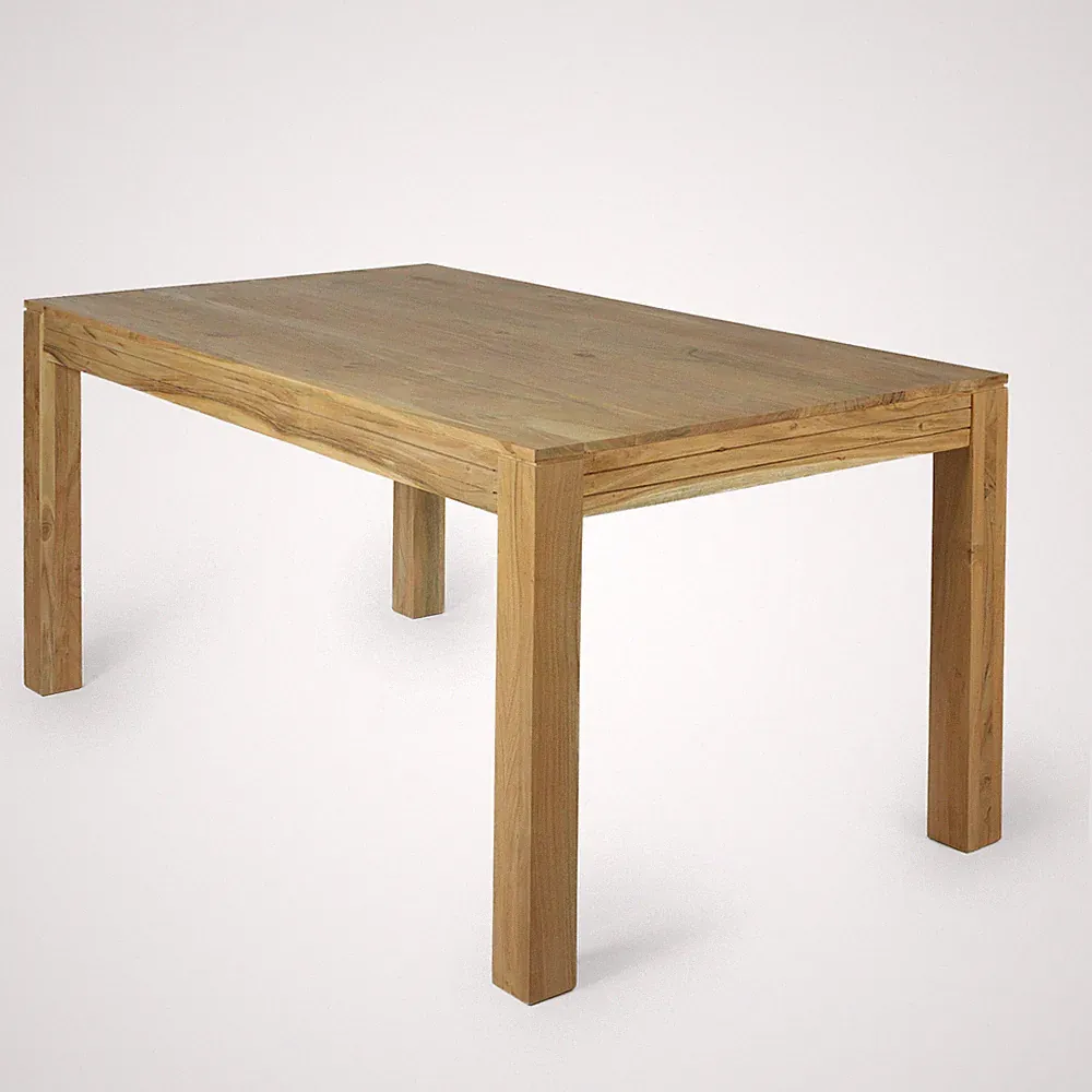 Esstisch Massivholz Akazie Natur 160x90 massiver Esszimmer Tisch Küchentisch