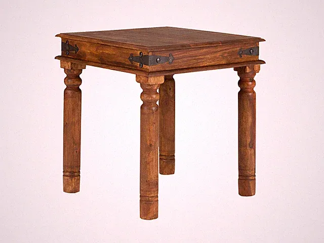 Esstisch Merlin 80x80 cm Massivholz Palisander braun Küchentisch Wohnzimmertisch