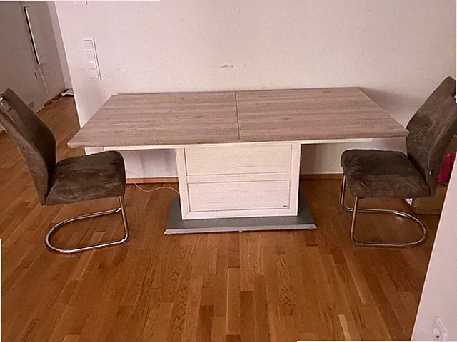 esstisch mit stühlen gebraucht holz