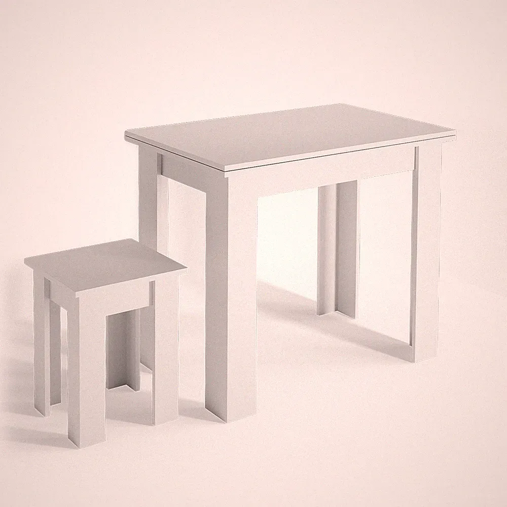 Esstisch mit Stuhl Vicco Roman 60 x 90 cm