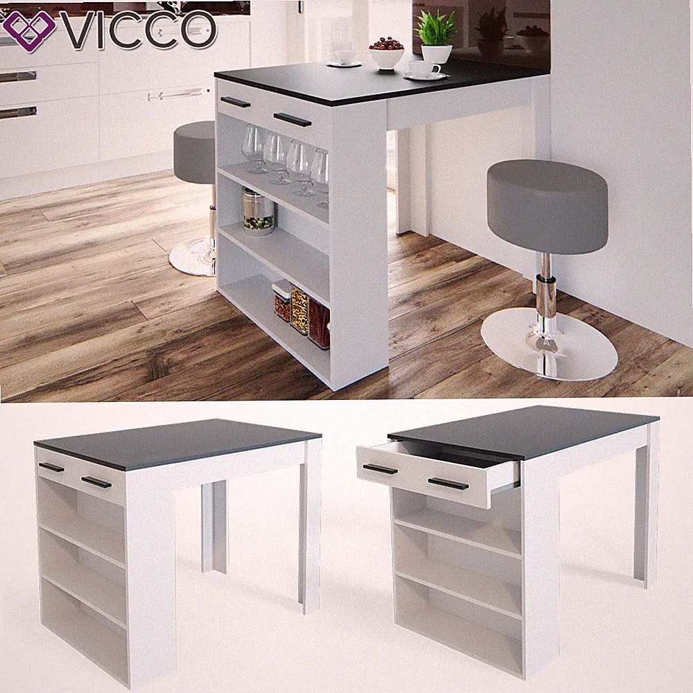 Esstisch Repose Loungetisch Tresentisch Tisch Küchentisch Regal Vicco
