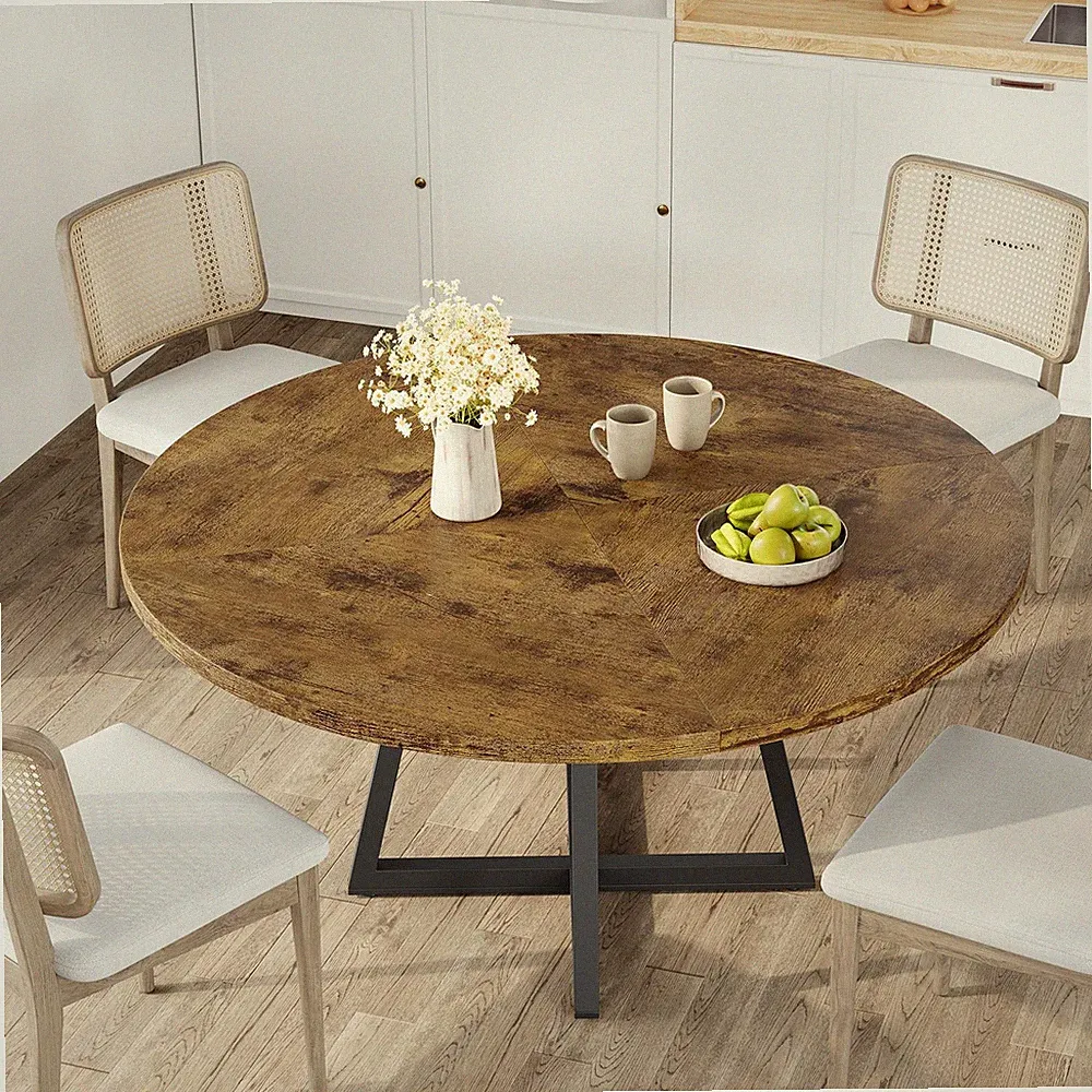 Esstisch Rund Esszimmertisch ⌀120CM kompakter Holzwerkstoff Esszimmertisch