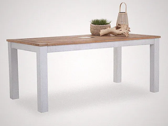Esstisch SANSIBAR HALMSTAD LBH 180x90x76 cm bunt Esszimmertisch