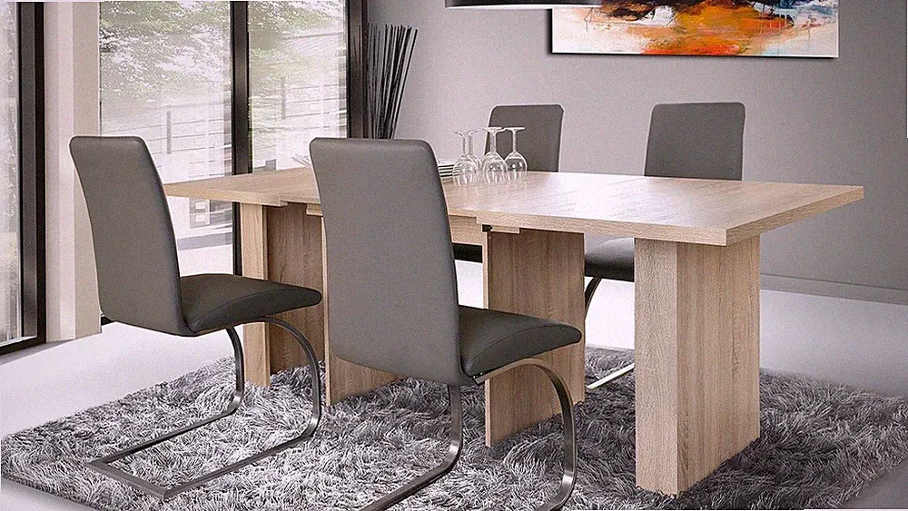 Esstisch Tisch Dining Tables EST41 Kulissentisch ausziehbar Sonoma Eiche 140-273