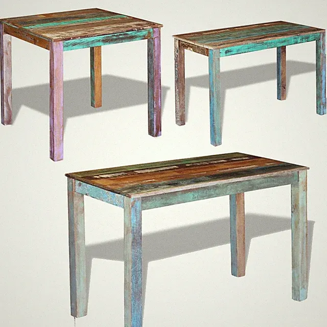 Esstisch Tisch Esszimmertisch Industrial Massiv-Holz Küchentisch bis 115cm
