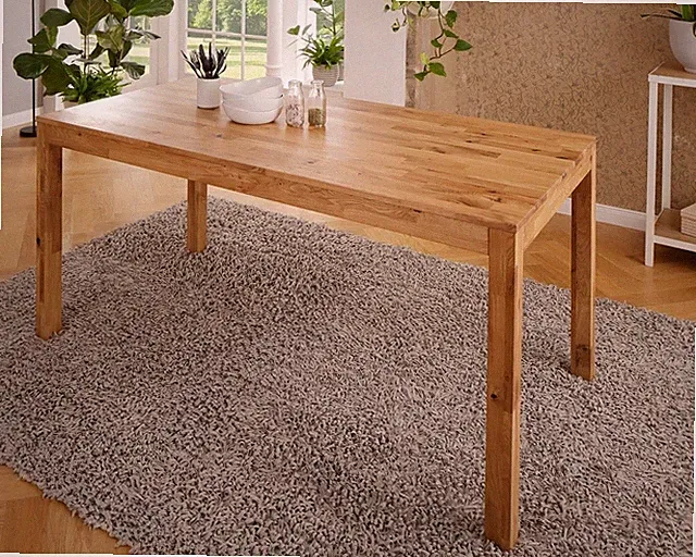Esstisch Tisch Massivholz 110x70cm Wildeiche Eiche massiv geölt NEU OVP!!!