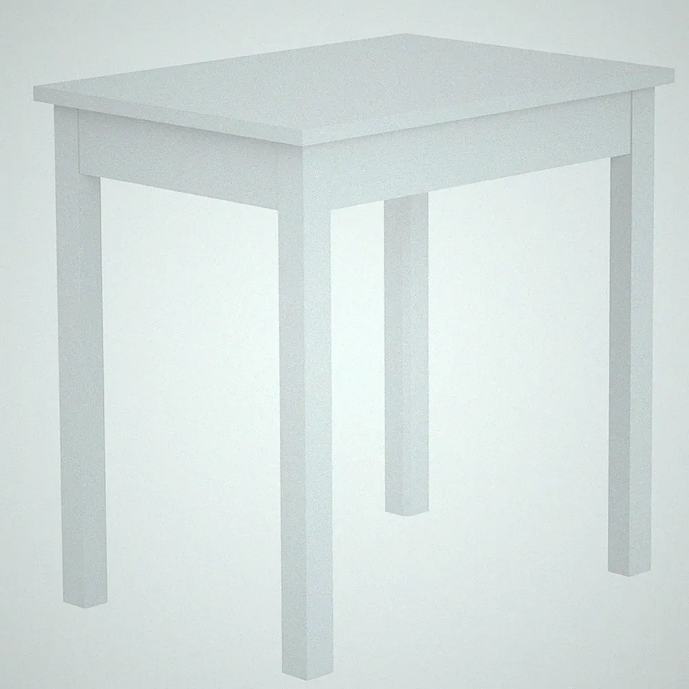 Esstisch - weiß - 75x55 cm Küchentisch Essecke Konsolentisch