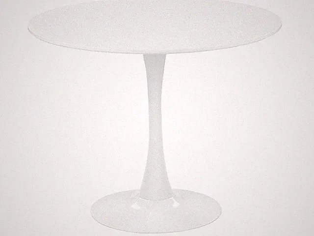 Esstisch weiß 90 cm rund MDF-Platte Metall Boca