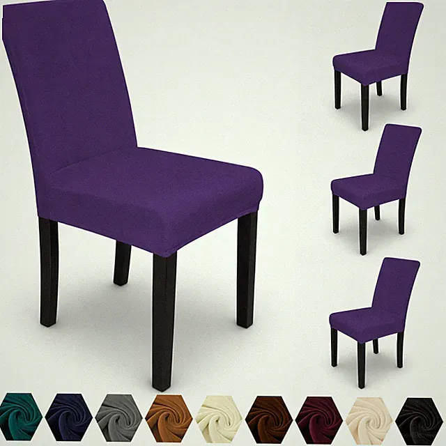 Esszimmer Stuhlbezüge Weiches Samt Stretch Sitzbezug Slipcover Hochzeit Party