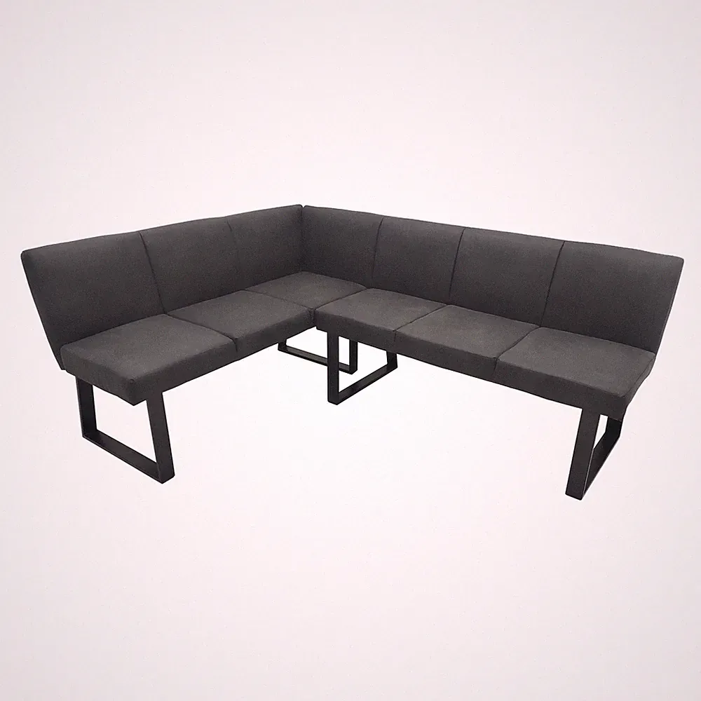 Esszimmerbank 192 x 152 cm Vemal kurzer Schenkel rechts Sitzbank Polsterbank