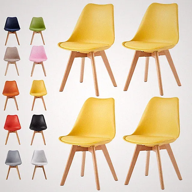 Esszimmerstühle EVA im Retro Design Stühle Bürostühle im 4er Set