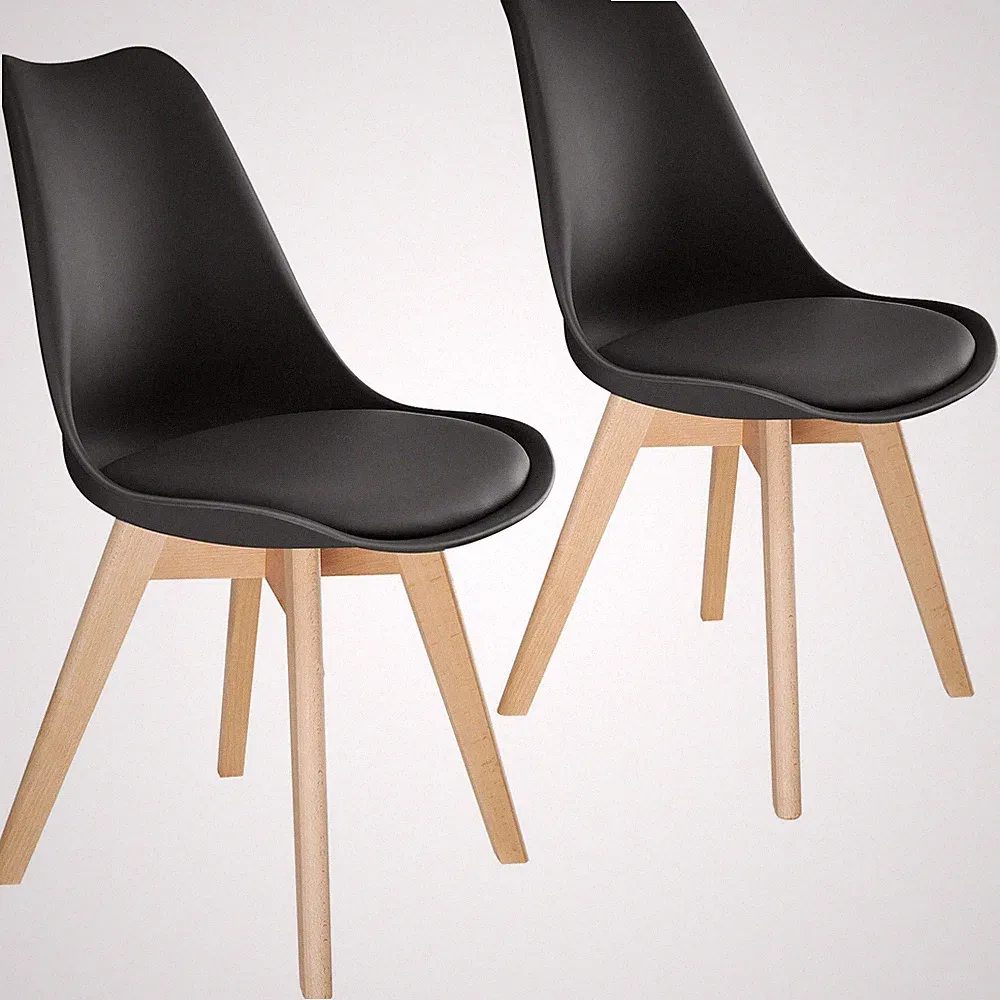 Esszimmerstühle Frederikke Stuhl Esszimmerstuhl schwarz/schwarz B-Ware