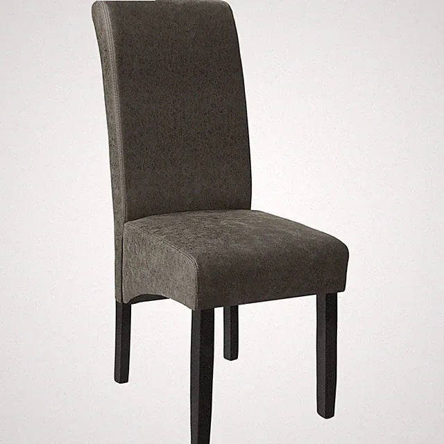 Esszimmerstuhl, ergonomisch, massives Hartholz grau marmoriert B-Ware
