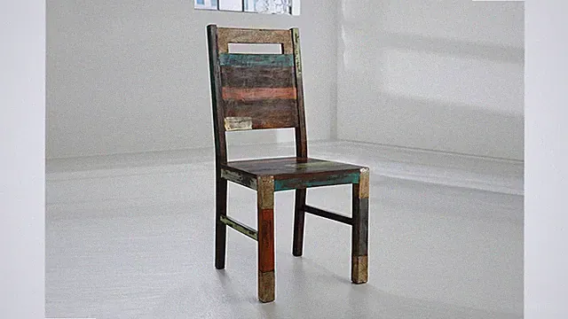 Esszimmerstuhl Holzstuhl Küchenstuhl Goa 2er Set Stuhl Massivholz Mango bunt