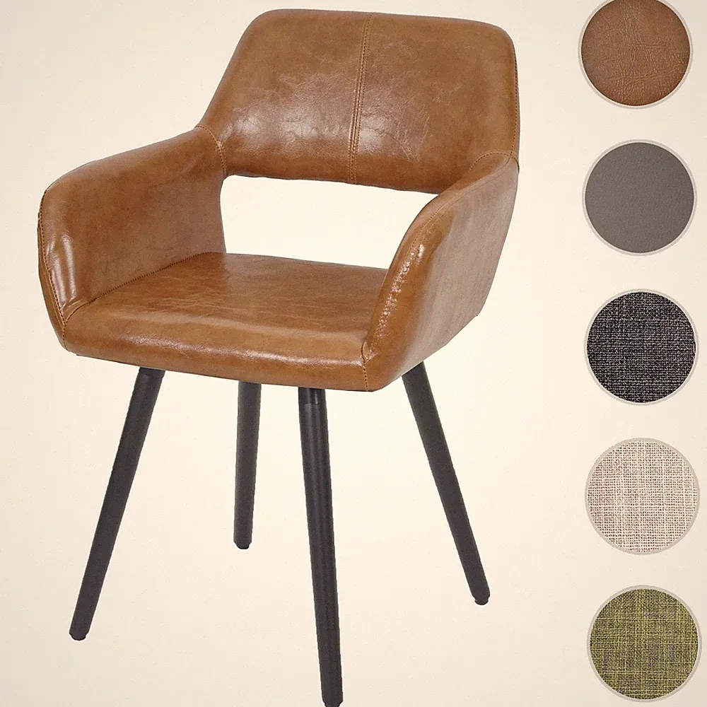 Esszimmerstuhl HWC-A50, Stuhl Lehnstuhl, Retro 50er Jahre Design