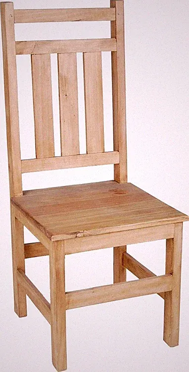 Esszimmerstuhl Mexico Möbel 44x105x44 cm Landhausstil Massivholz Pinie Honig
