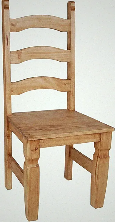 Esszimmerstuhl Mexico Möbel 48x107x46 cm Landhausstil Massivholz Pinie Honig