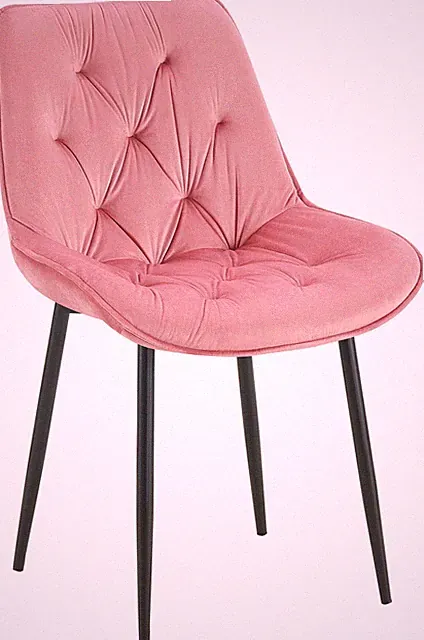 Esszimmerstuhl Wallace Samt rosa