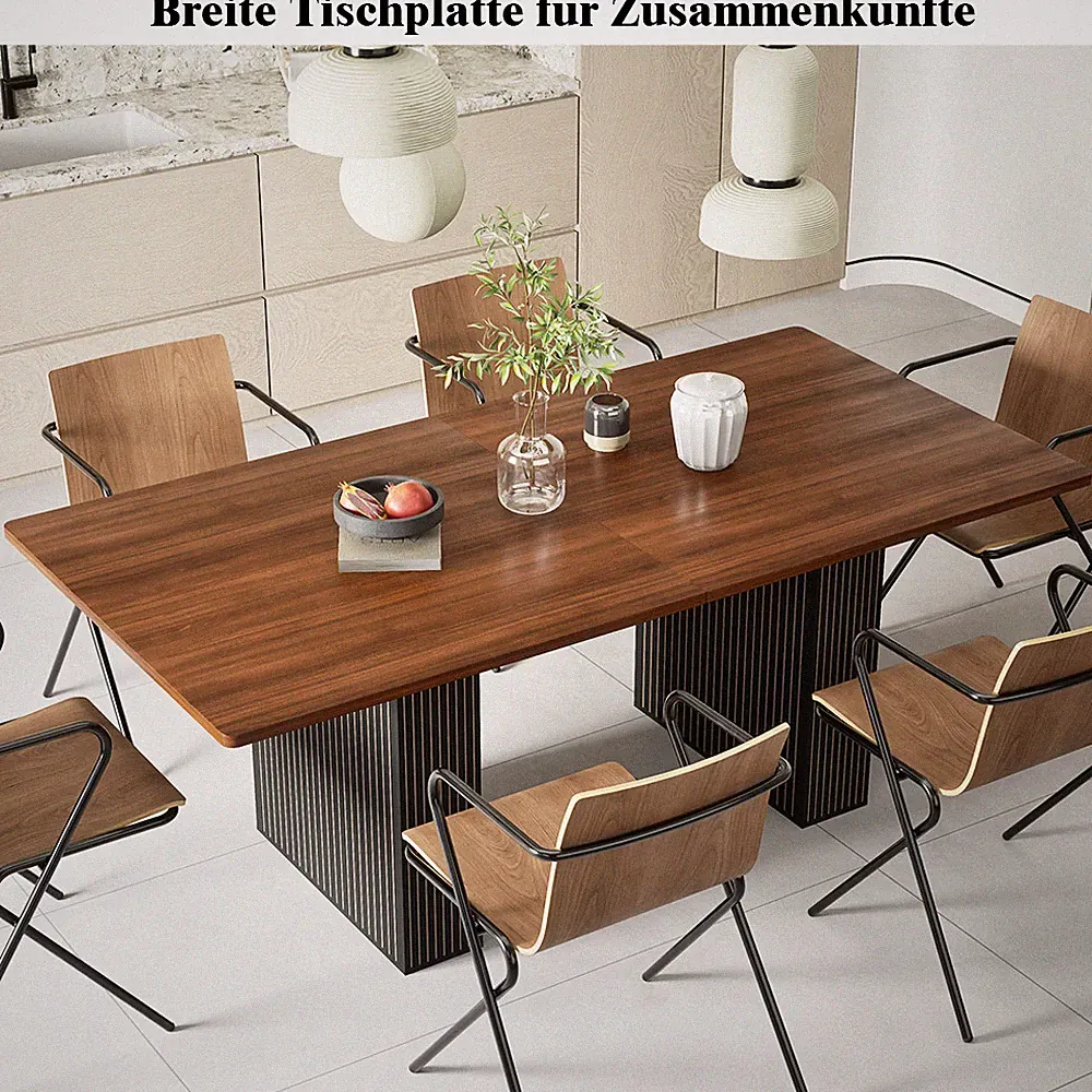 Esszimmertisch 160x80 cm , naturfarben, Esstisch aus Holz, Baumkantentisch