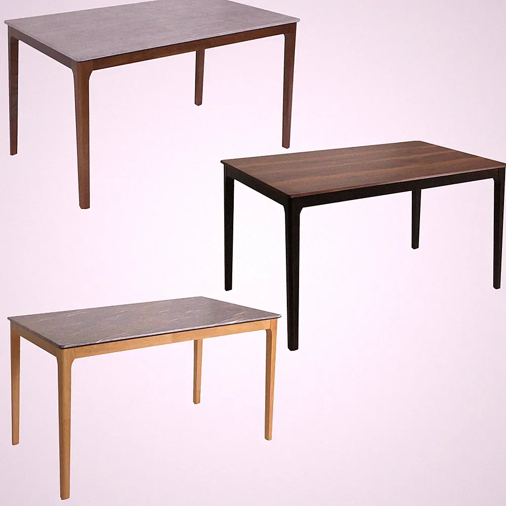 Esszimmertisch HWC-M55, Tisch Esstisch, Massiv-Holz HDF Laminat Melamin 135x80cm