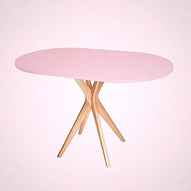 Esszimmertisch JUBI oval 75 x 100 cm Esstisch Tisch Küchentisch Wohnzimmertisch