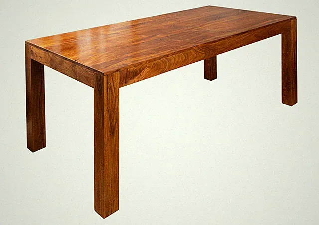 Esszimmertisch Küchentisch 160x90 Akazie massiv Holz hellbraun braun kolonial