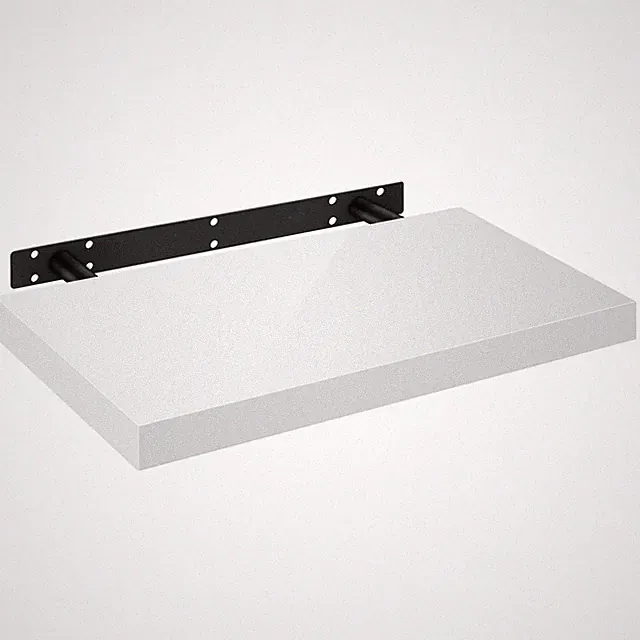 EUGAD Wandregal MDF-Wandboard Hängeregal Schweberegal DVD CD Regal Weiß Größwahl
