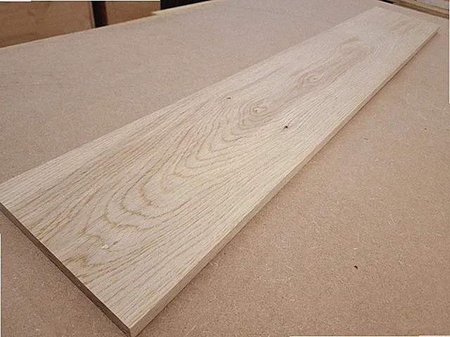 EUROPÄISCHE EICHE BRETT MASSIV BOHLE HARTHOLZ 180mm x 17mm x 1000mm (4426)