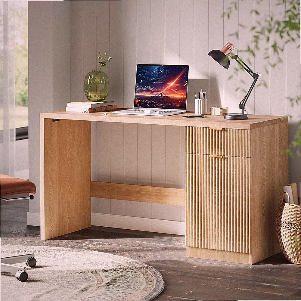 Executive Home Office Schreibtisch mit Schubladenschrank Computer Schreibtisch