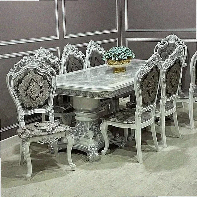 EXKLUSIVE BAROCK ESSTISCH SET