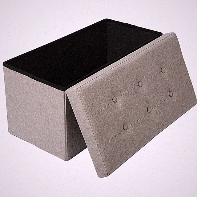 Faltbarer Sitzbank Fußhocker Sitzhocker Aufbewahrungsbox Sitztruhe Hocker SH32cm