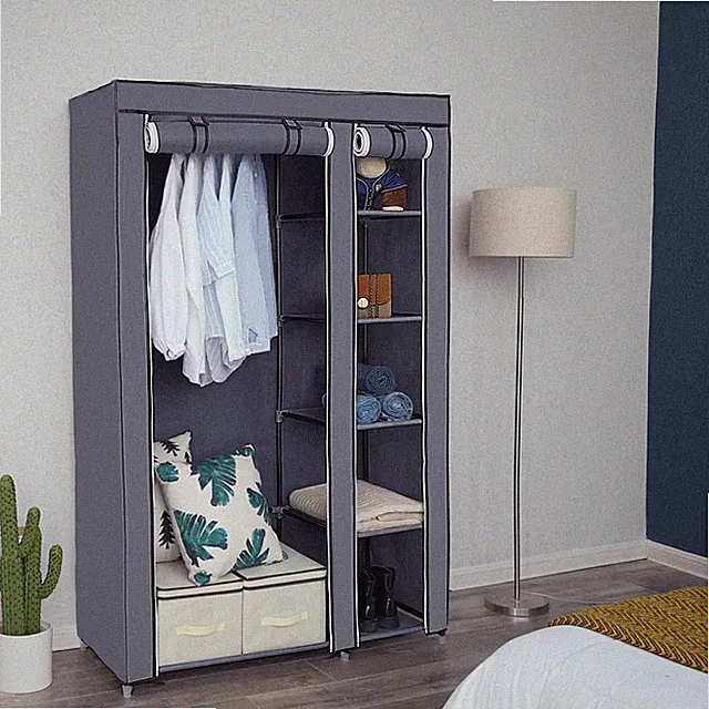 Faltschrank Kleiderschrank Stoffschrank Regalsystem Garderobe Schrank LSF007G