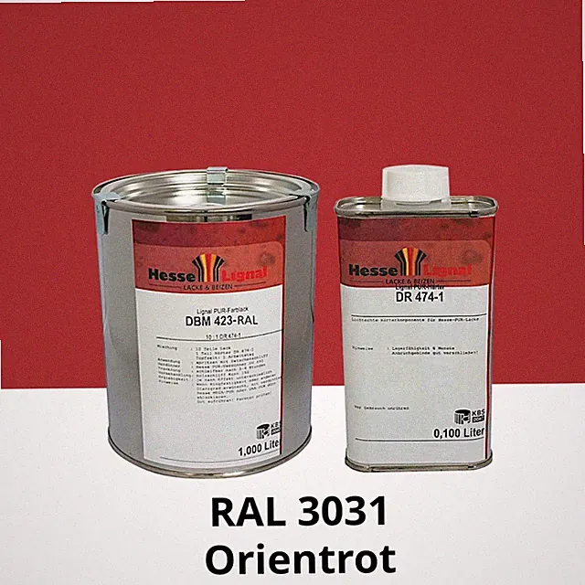 Farblack Hesse Lignal 2K DBM 423 Buntlack Holz Acryllack Möbellack in RAL-Tönen