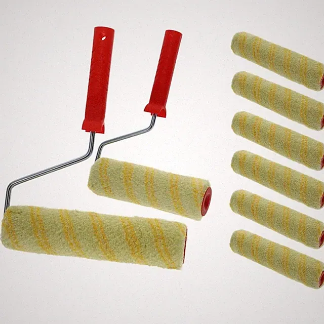 Farbrolle 20-25cm Polyamid Thermofusion 12mm Maler Streich Rolle Farb Walze Lack