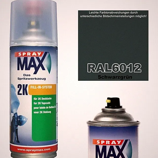 Farbspray Lack SCHWARZGRÜN RAL 6012 Sprühlack Grün versch. Glanzgard 400ml