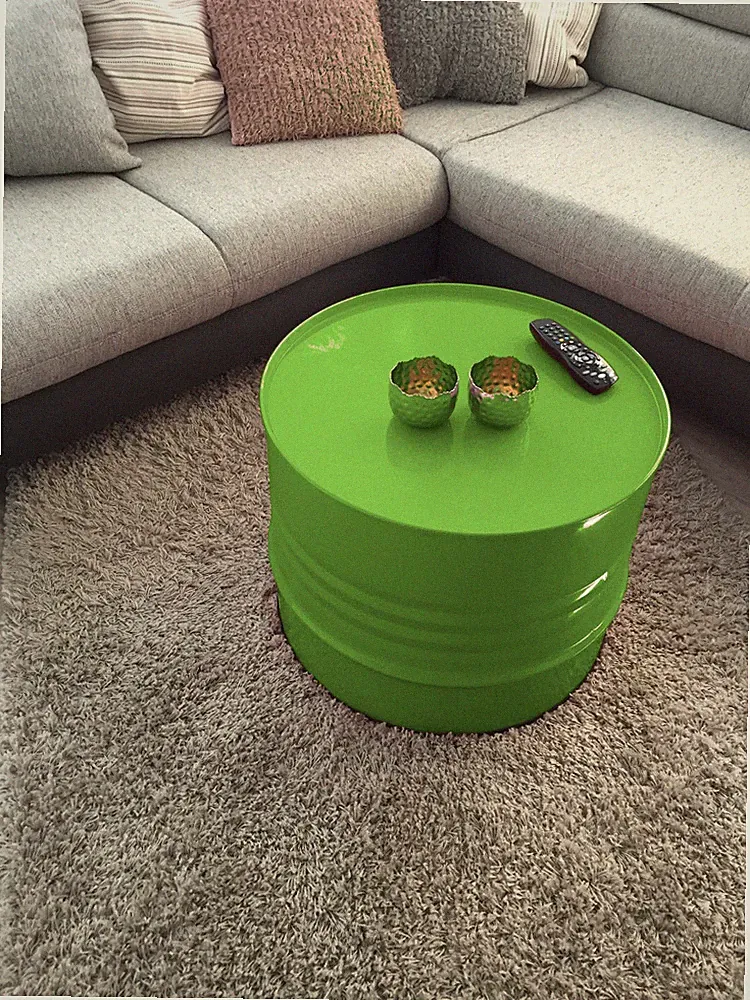 Fassmöbel Tisch Couchtisch Ölfass Beistelltisch mehrere Farben 45cm hoch 57cm Ø