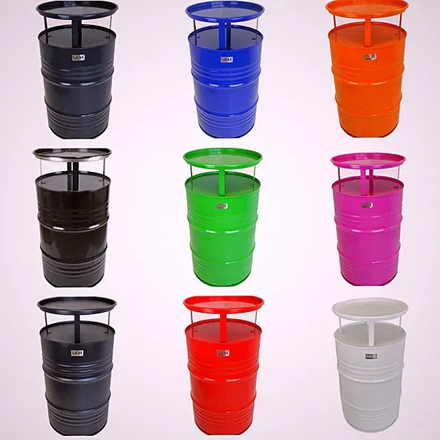 Fassmöbel Tisch Stehtisch Ölfass Partytisch mehrere Farben 108 cm hoch 57 cm Ø