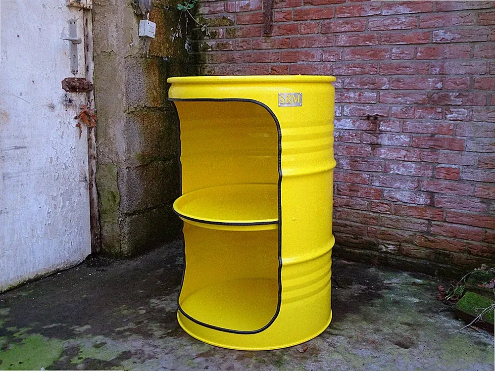 Fassregal Design Regal Ölfass 210 Liter Fassmöbel mehrere Farben + Beleuchtung