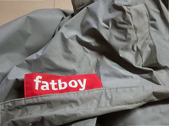 Fatboy - The Original - grauer Designer Sitzsack drinnen/draußen ca. 180x140cm