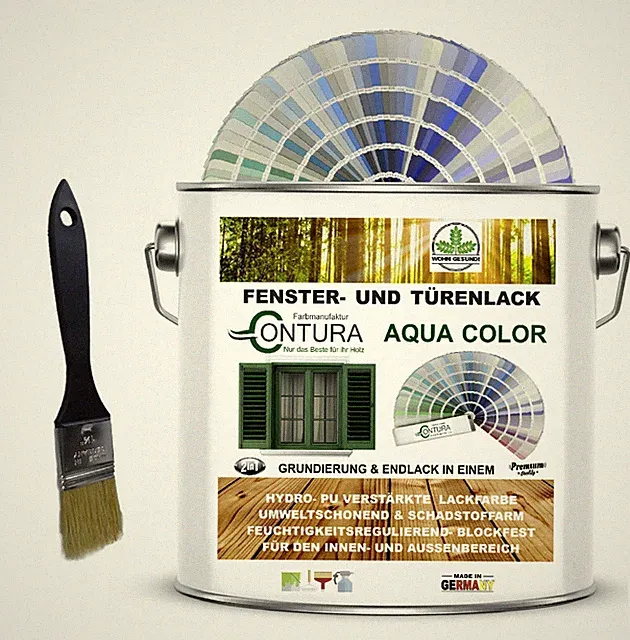 Fensterlack Türenlack RAL Farbe Lack 2in1 Möbellack Innen Außen Holzlack Metall