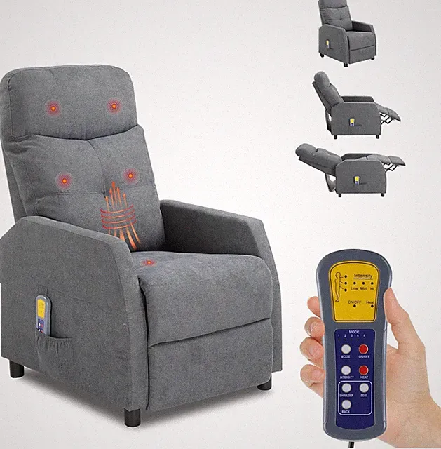 Fernsehsessel Elektrisch Relaxsessel mit Heizung, 4 Massagepunkte, St