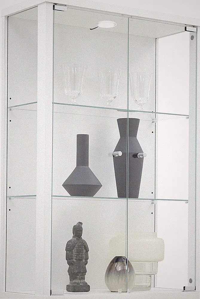 FIF OPTIMA Glasvitrine Hängeschrank mit Beleuchtung 82cm