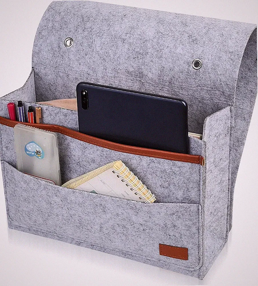 Filz Bett Organizer zum Einhängen, Betttasche zum Einhängen, Hängender Bett Or